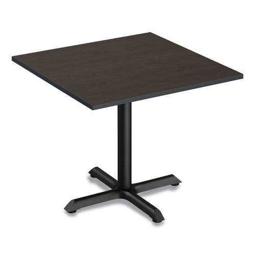 Reversible Laminate Table Top, Square, 35.38w x 35.38d, Espresso/Walnut. Picture 5