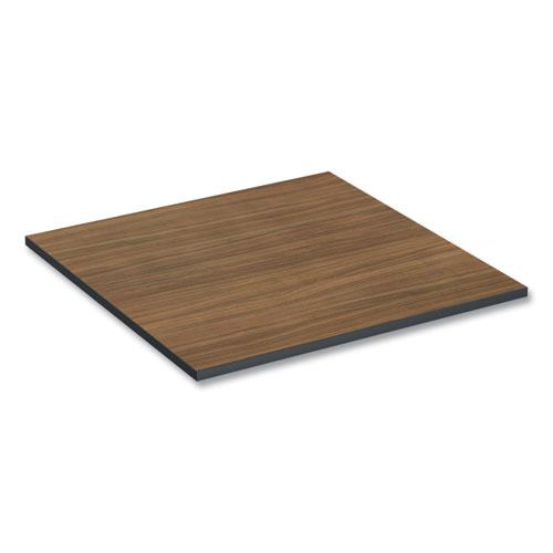 Reversible Laminate Table Top, Square, 35.38w x 35.38d, Espresso/Walnut. Picture 6