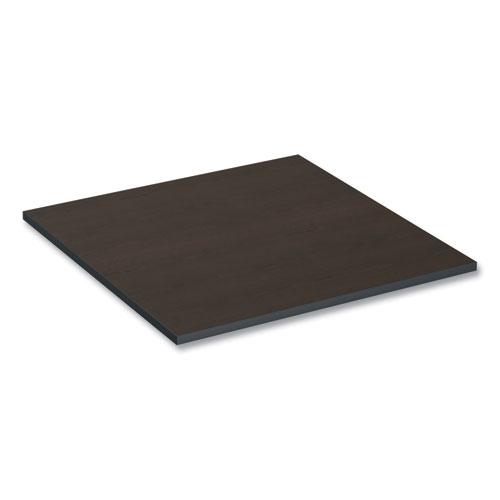 Reversible Laminate Table Top, Square, 35.38w x 35.38d, Espresso/Walnut. Picture 7