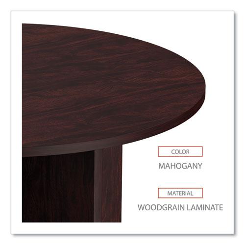 Alera Valencia Round Conference Table with Legs, 42" Diameter x 29.5h, Mahogany. Picture 3