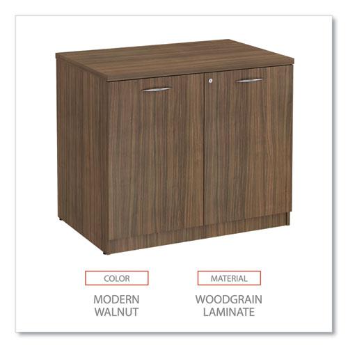 Alera Valencia Series Storage Cabinet, 34.3w x 22.78d x 29.5h, Modern Walnut. Picture 4