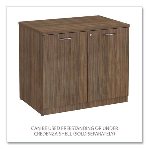 Alera Valencia Series Storage Cabinet, 34.3w x 22.78d x 29.5h, Modern Walnut. Picture 5