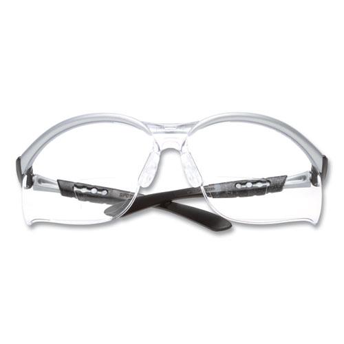 BX Molded-In Diopter Safety Glasses, 2.5+ Diopter Strength, Silver/Black Frame, Clear Lens. Picture 1