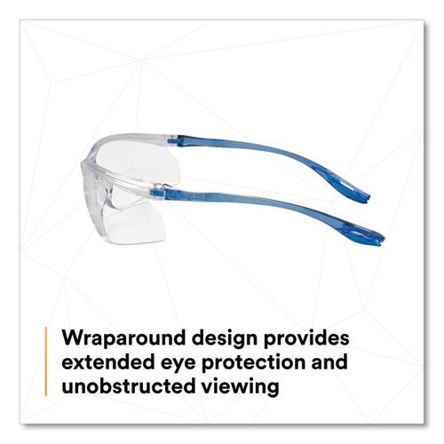 Virtua Sport CCS Protective Eyewear, Blue Plastic Frame, Clear Polycarbonate Lens. Picture 3