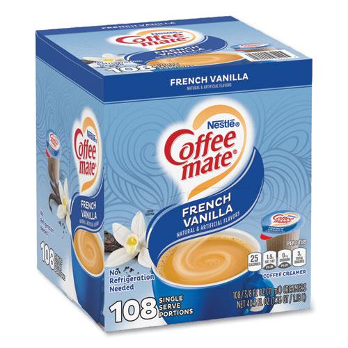 Liquid Coffee Creamer, French Vanilla, 0.38 oz Mini Cup, 108/Carton. Picture 1