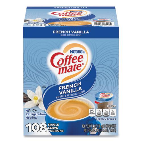 Liquid Coffee Creamer, French Vanilla, 0.38 oz Mini Cup, 108/Carton. Picture 2