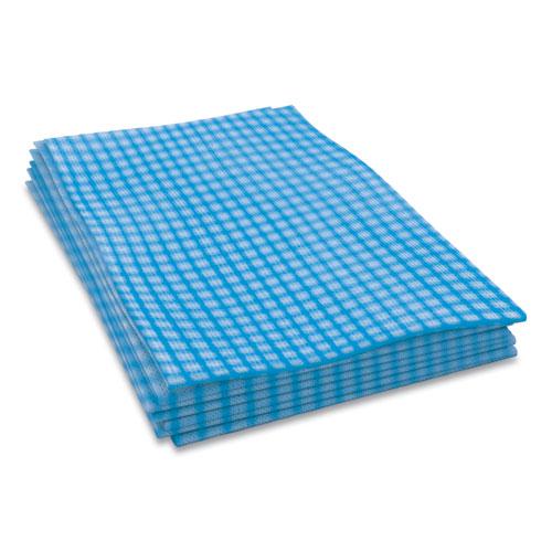 Tuff-Job Foodservice Towels, 12 x 24, Blue/White, 200/Carton. Picture 1