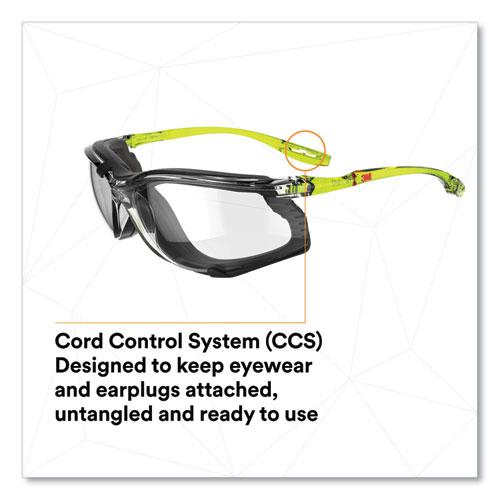Solus CCS Series Protective Eyewear, Green Plastic Frame, Clear Polycarbonate Lens. Picture 2