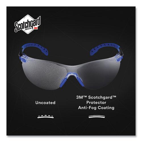 Solus 1000 Series Safety Glasses, Blue Plastic Frame, Clear Polycarbonate Lens. Picture 2