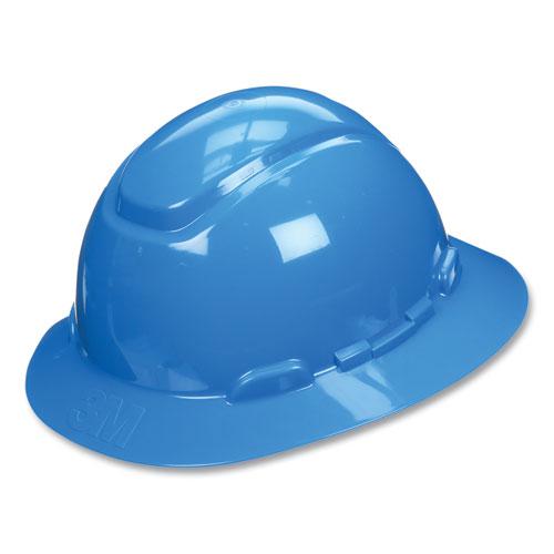 SecureFit H-Series Hard Hats, H-800 Hat with UV Indicator, 4-Point Pressure Diffusion Ratchet Suspension, Blue. Picture 3