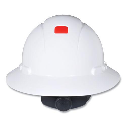 SecureFit H-Series Hard Hats, H-800 Hat with UV Indicator, 4-Point Pressure Diffusion Ratchet Suspension, White. Picture 1