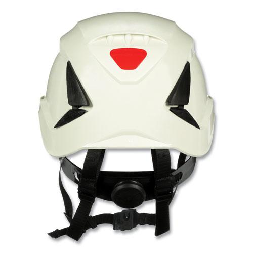SecureFit X5000 Series Safety Helmet, 6-Point Pressure Diffusion Ratchet Suspension, White. Picture 1