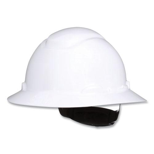 SecureFit H-Series Hard Hats, H-800 Hat with UV Indicator, 4-Point Pressure Diffusion Ratchet Suspension, White. Picture 4