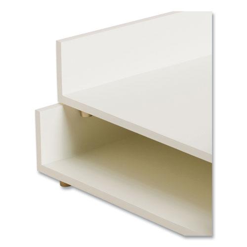 Juliet Paper Tray, 1 Section, Holds 11" x 8.5" Files, 10 x 12.25 x 2.5, White. Picture 3