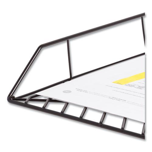 Vena Paper Tray, 1 Section, Holds 11" x 8.5" Sheets, 10.04 x 12.44 x 2.01, Black. Picture 3