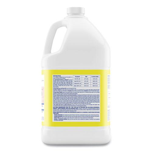 Disinfectant Deodorizing Cleaner Concentrate, Lemon Scent, 128 oz Bottle. Picture 3