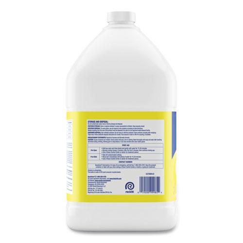 Disinfectant Deodorizing Cleaner Concentrate, Lemon Scent, 128 oz Bottle. Picture 4