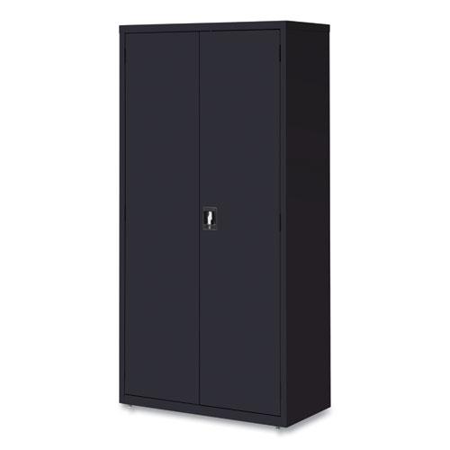 Fully Assembled Storage Cabinets, 5 Shelves, 36" x 18" x 72", Black. Picture 2