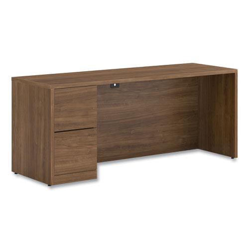 10500 Series Full-Height Left Pedestal Credenza, 72" x 24" x 29.5", Pinnacle. Picture 1