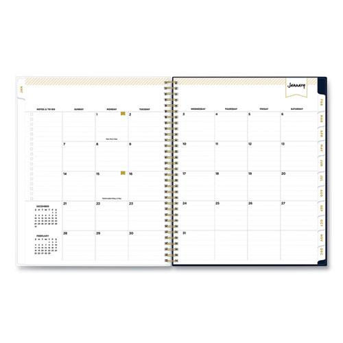 Day Designer Peyton Create-Your-Own Cover Weekly/Monthly Planner, Floral Artwork, 11 x 8.5, Navy, 12-Month (Jan-Dec): 2024. Picture 4