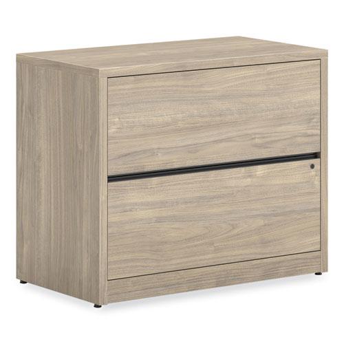 10500 Series Lateral File, 2 Legal/Letter-Size File Drawers, Kingswood Walnut, 36" x 20" x 29.5". Picture 1