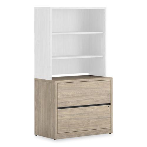 10500 Series Lateral File, 2 Legal/Letter-Size File Drawers, Kingswood Walnut, 36" x 20" x 29.5". Picture 4