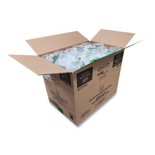 Conex ClearPro Plastic Cold Cups, Cold Cups, 32 oz, Clear, 25/Bag, 20 Bags/Carton. Picture 7