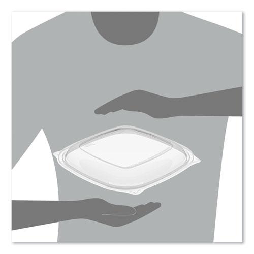 PresentaBowls Pro Clear Square Lids for 24-32 oz Bowls, 8.5 x 8.5 x 0.5, Clear, Plastic, 63/Bag, 4 Bags/Carton. Picture 4