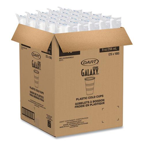 High-Impact Polystyrene Cold Cups, 9 oz, Translucent, 100 Cups/Sleeve, 25 Sleeves/Carton. Picture 6