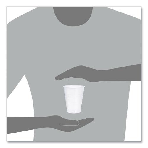 High-Impact Polystyrene Cold Cups, 9 oz, Translucent, 100 Cups/Sleeve, 25 Sleeves/Carton. Picture 5
