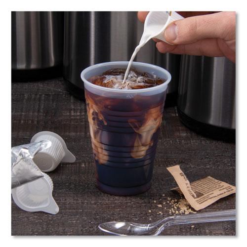 High-Impact Polystyrene Squat Cold Cups, 12 oz, Translucent, 50 Cups/Sleeve, 20 Sleeves/Carton. Picture 5