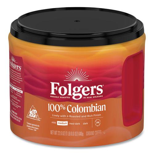 100% Columbian Coffee, 22.6 oz Canister. Picture 1