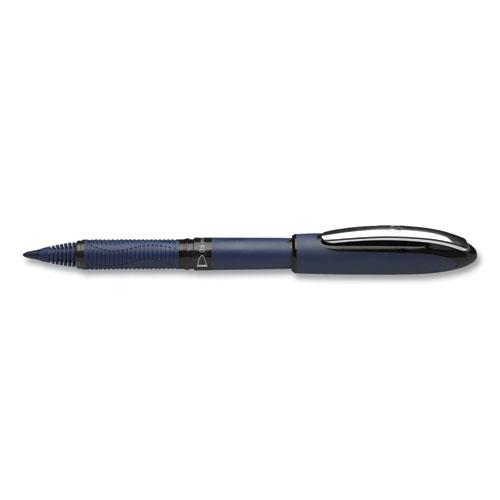 One Business Rollerball Pen, Stick, Fine 0.6 mm, Black Ink, Dark Blue/Black Barrel, 10/Box. Picture 5