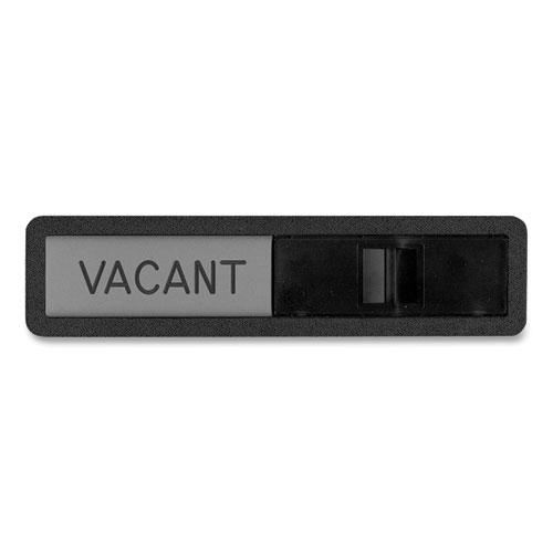 Vacant/In Use Sign, In-Use; Vacant, 2.5 x 10.5, Black/Silver. Picture 2