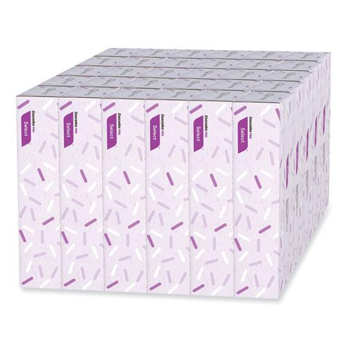 Select Flat Box Facial Tissue, 2-Ply, White, 100 Sheets/Box, 30 Boxes/Carton. Picture 5