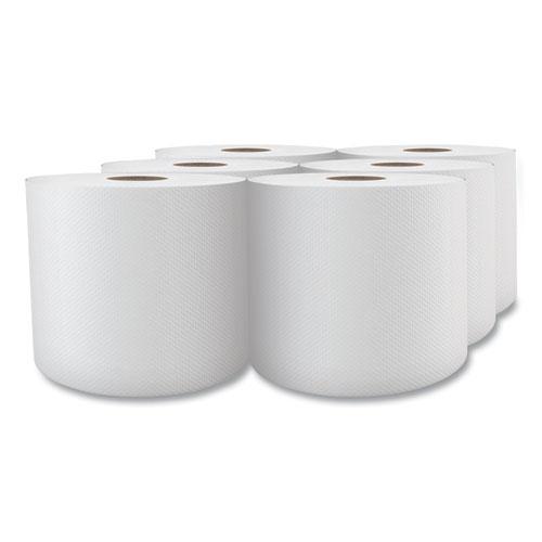 Select Center-Pull Paper Towels, 2-Ply, 7.31 x 11, White, 600/Roll, 6 Roll/Carton. Picture 4