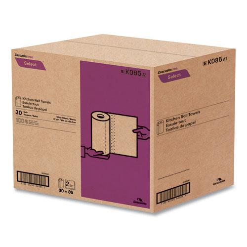 Select Kitchen Roll Towels, 2-Ply, 8 x 11, 85/Roll, 30/Carton. Picture 2