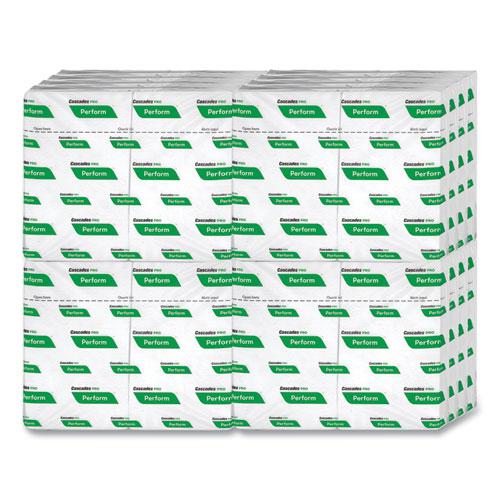 Perform Interfold Napkins, 1-Ply, 6.5 x 4.25, White, 376/Pack, 16 Packs/Carton. Picture 3