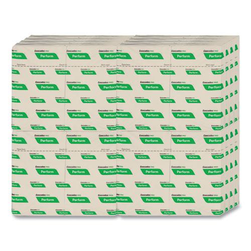 Perform Interfold Napkins, 1-Ply, 6.5 x 4.25, Natural, 376/Pack, 16 Packs/Carton. Picture 4