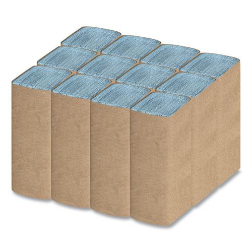 Tuff-Job Windshield Towels, 2-Ply, 9.25 x 10.25, Blue, 168/Pack, 12 Packs/Carton. Picture 5