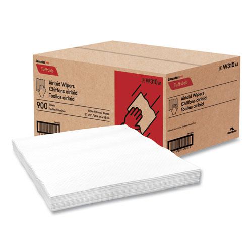 Tuff-Job Airlaid Wipers, Medium, 12 x 13, White, 900/Carton. Picture 3
