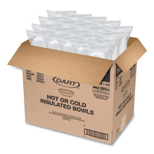 Insulated Foam Bowls, 5 oz, White, 50/Pack, 20 Packs/Carton. Picture 6
