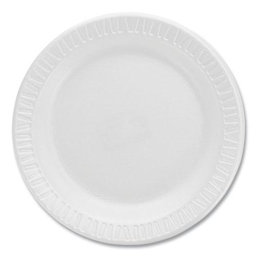 Quiet Classic Laminated Foam Dinnerware Plates, 6", White, 125/Pack, 8 Packs/Carton. Picture 1