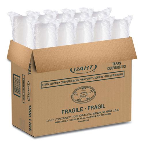 Plastic Cold Cup Lids, Fits 10 oz Cups, Translucent, 100 Pack, 10 Packs/Carton. Picture 5