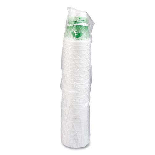 Horizon Hot/Cold Foam Drinking Cups, 12 oz, Green/White, 25/Bag, 40 Bags/Carton. Picture 3