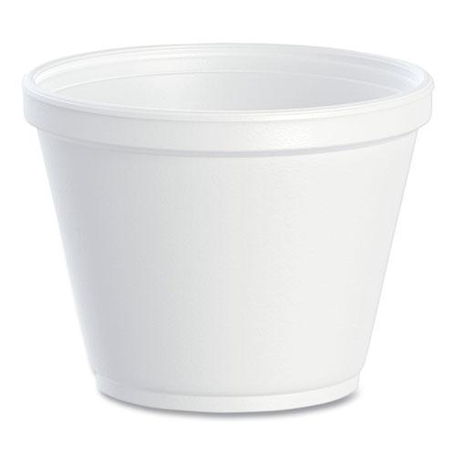 Food Containers, 12 oz, White, Foam, 25/Bag, 20 Bags/Carton. Picture 1