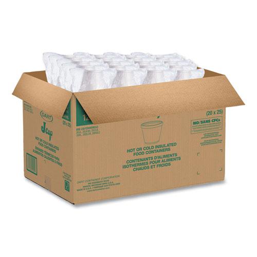 Food Containers, 12 oz, White, Foam, 25/Bag, 20 Bags/Carton. Picture 7