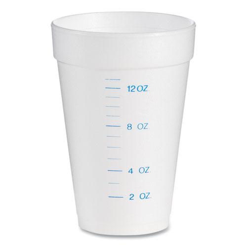 Graduated Foam Medical Cups, 16 oz, White, 25/Pack, 40 Packs/Carton. Picture 1