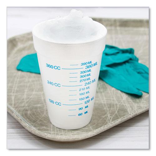Graduated Foam Medical Cups, 16 oz, White, 25/Pack, 40 Packs/Carton. Picture 4