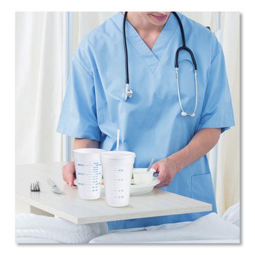 Graduated Foam Medical Cups, 16 oz, White, 25/Pack, 40 Packs/Carton. Picture 7